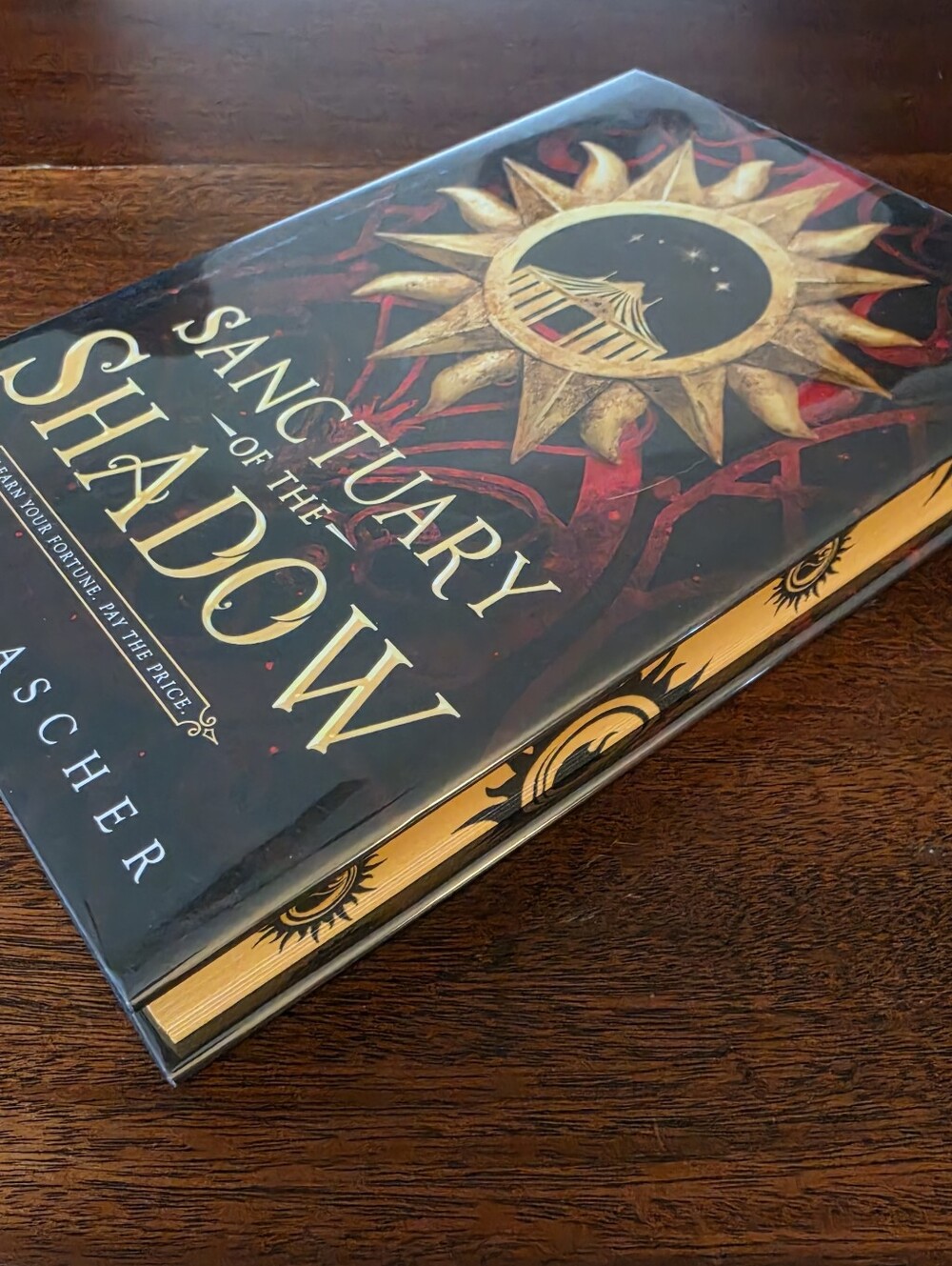 Sanctuary of the Shadow By Aurora Ascher Hardcover Book with Sprayed Edges
